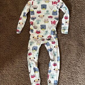 Kids Animal Print One Piece Pajamas